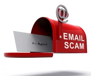 email scams - suspicious emails report